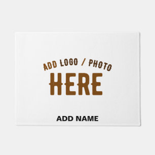 STYLISH MODERN CUSTOMIZABLE WHITE VERIFIED BRANDED DOORMAT