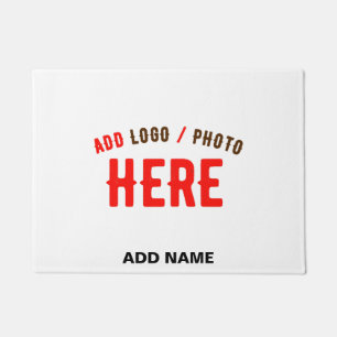 STYLISH MODERN CUSTOMIZABLE WHITE VERIFIED BRANDED DOORMAT