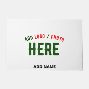 STYLISH MODERN CUSTOMIZABLE WHITE VERIFIED BRANDED DOORMAT