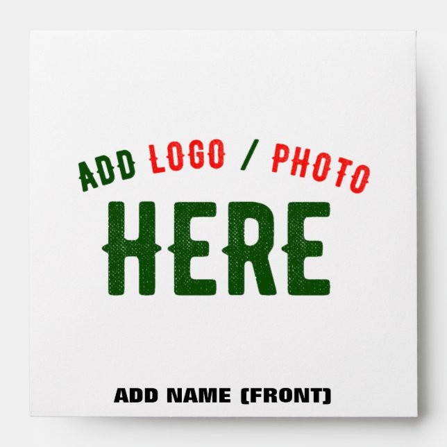 STYLISH MODERN CUSTOMIZABLE WHITE VERIFIED BRANDED ENVELOPE (Front)