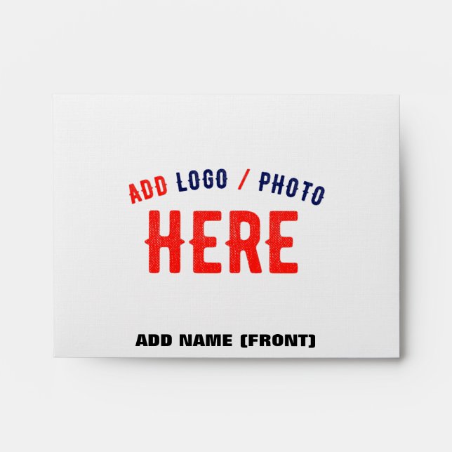 STYLISH MODERN CUSTOMIZABLE WHITE VERIFIED BRANDED ENVELOPE (Front)