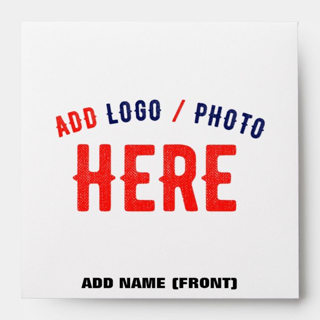 STYLISH MODERN CUSTOMIZABLE WHITE VERIFIED BRANDED ENVELOPE (Front)