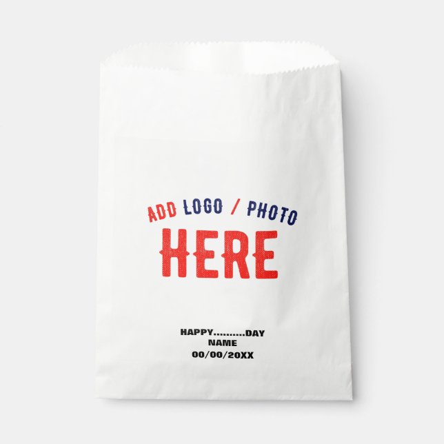 STYLISH MODERN CUSTOMIZABLE WHITE VERIFIED BRANDED FAVOUR BAG (Front)