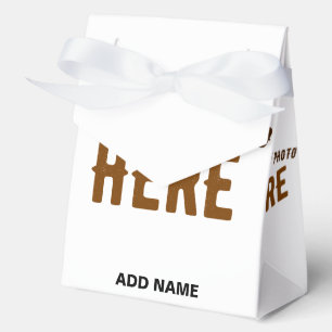 STYLISH MODERN CUSTOMIZABLE WHITE VERIFIED BRANDED FAVOUR BOX