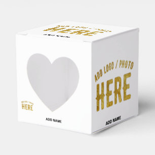 STYLISH MODERN CUSTOMIZABLE WHITE VERIFIED BRANDED FAVOUR BOX