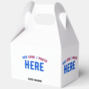 STYLISH MODERN CUSTOMIZABLE WHITE VERIFIED BRANDED FAVOUR BOX