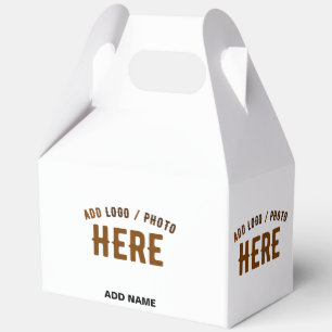STYLISH MODERN CUSTOMIZABLE WHITE VERIFIED BRANDED FAVOUR BOX