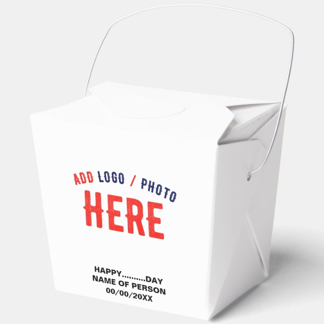 STYLISH MODERN CUSTOMIZABLE WHITE VERIFIED BRANDED FAVOUR BOX (Front)