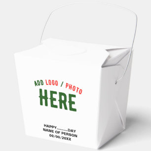 STYLISH MODERN CUSTOMIZABLE WHITE VERIFIED BRANDED FAVOUR BOX