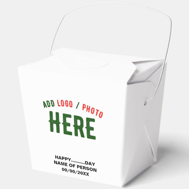 STYLISH MODERN CUSTOMIZABLE WHITE VERIFIED BRANDED FAVOUR BOX (Front)