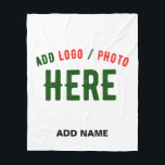 STYLISH MODERN CUSTOMIZABLE WHITE VERIFIED BRANDED FLEECE BLANKET<br><div class="desc">THIS IS A DESIGN FITTING FOR EVERYONE.YOU CAN CHANGE, RESIZE OR ADD LOGO, PHOTO, TEXT AND COLOURS THE WAY YOU LIKE.THANK YOU.</div>