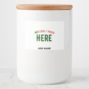 STYLISH MODERN CUSTOMIZABLE WHITE VERIFIED BRANDED FOOD LABEL