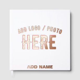 STYLISH MODERN CUSTOMIZABLE WHITE VERIFIED BRANDED GUEST BOOK