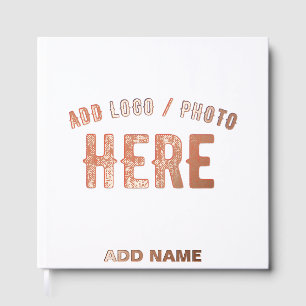 STYLISH MODERN CUSTOMIZABLE WHITE VERIFIED BRANDED GUEST BOOK
