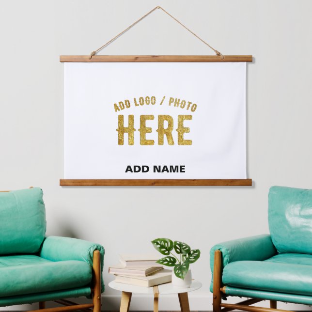 STYLISH MODERN CUSTOMIZABLE WHITE VERIFIED BRANDED HANGING TAPESTRY (Living Room)