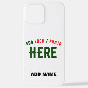 STYLISH MODERN CUSTOMIZABLE WHITE VERIFIED BRANDED iPhone 12 PRO MAX CASE