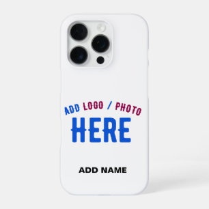 STYLISH MODERN CUSTOMIZABLE WHITE VERIFIED BRANDED iPhone 16 PRO CASE