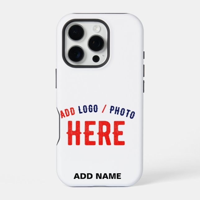 STYLISH MODERN CUSTOMIZABLE WHITE VERIFIED BRANDED iPhone CASE (Back)