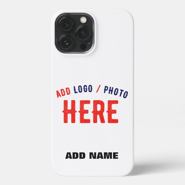 STYLISH MODERN CUSTOMIZABLE WHITE VERIFIED BRANDED iPhone CASE (Back)