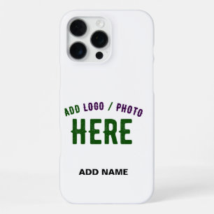 STYLISH MODERN CUSTOMIZABLE WHITE VERIFIED BRANDED iPhone 16 PRO MAX CASE
