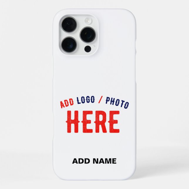STYLISH MODERN CUSTOMIZABLE WHITE VERIFIED BRANDED iPhone CASE (Back)