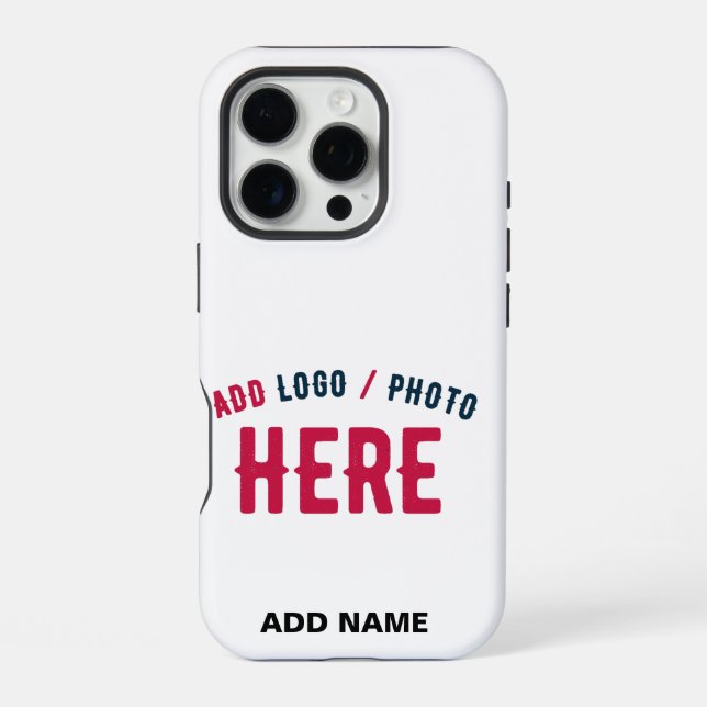 STYLISH MODERN CUSTOMIZABLE WHITE VERIFIED BRANDED iPhone CASE (Back)