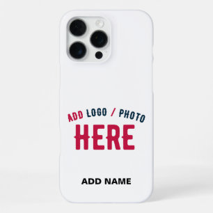 STYLISH MODERN CUSTOMIZABLE WHITE VERIFIED BRANDED iPhone 16 PRO MAX CASE