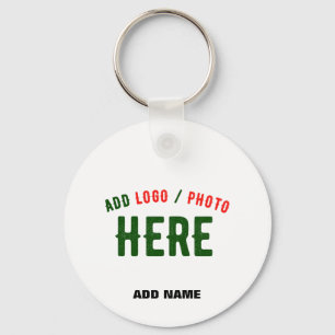 STYLISH MODERN CUSTOMIZABLE WHITE VERIFIED BRANDED KEY RING