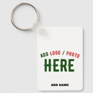 STYLISH MODERN CUSTOMIZABLE WHITE VERIFIED BRANDED KEY RING