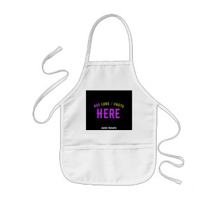 STYLISH MODERN CUSTOMIZABLE WHITE VERIFIED BRANDED KIDS APRON