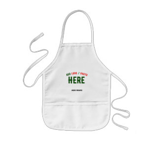 STYLISH MODERN CUSTOMIZABLE WHITE VERIFIED BRANDED KIDS APRON