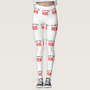 STYLISH MODERN CUSTOMIZABLE WHITE VERIFIED BRANDED LEGGINGS