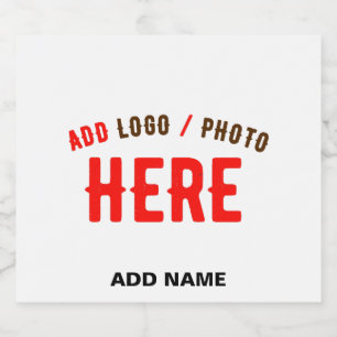 STYLISH MODERN CUSTOMIZABLE WHITE VERIFIED BRANDED LIQUOR BOTTLE LABEL