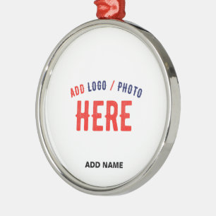 STYLISH MODERN CUSTOMIZABLE WHITE VERIFIED BRANDED METAL ORNAMENT