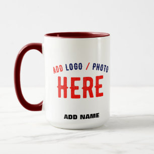 STYLISH MODERN CUSTOMIZABLE WHITE VERIFIED BRANDED MUG