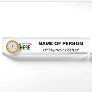 STYLISH MODERN CUSTOMIZABLE WHITE VERIFIED BRANDED NAMEPLATE