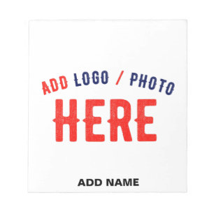 STYLISH MODERN CUSTOMIZABLE WHITE VERIFIED BRANDED NOTEPAD