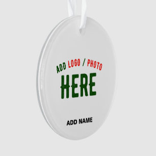 STYLISH MODERN CUSTOMIZABLE WHITE VERIFIED BRANDED ORNAMENT