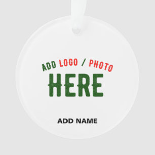 STYLISH MODERN CUSTOMIZABLE WHITE VERIFIED BRANDED ORNAMENT