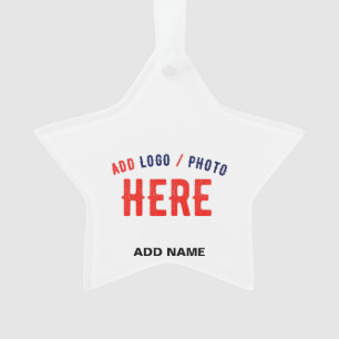 STYLISH MODERN CUSTOMIZABLE WHITE VERIFIED BRANDED ORNAMENT