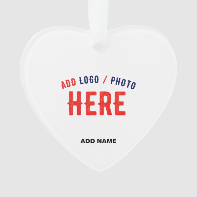 STYLISH MODERN CUSTOMIZABLE WHITE VERIFIED BRANDED ORNAMENT (Front)