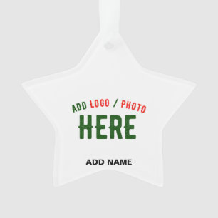 STYLISH MODERN CUSTOMIZABLE WHITE VERIFIED BRANDED ORNAMENT