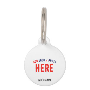STYLISH MODERN CUSTOMIZABLE WHITE VERIFIED BRANDED PET TAG