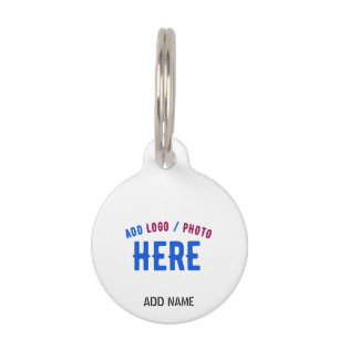 STYLISH MODERN CUSTOMIZABLE WHITE VERIFIED BRANDED PET TAG