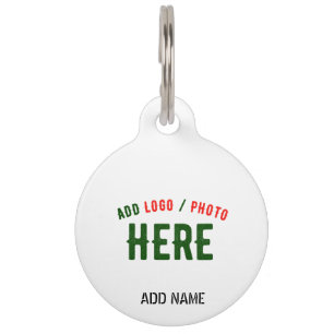 STYLISH MODERN CUSTOMIZABLE WHITE VERIFIED BRANDED PET TAG