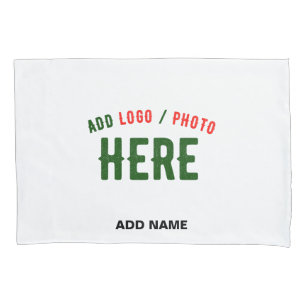 STYLISH MODERN CUSTOMIZABLE WHITE VERIFIED BRANDED PILLOWCASE