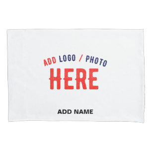 STYLISH MODERN CUSTOMIZABLE WHITE VERIFIED BRANDED PILLOWCASE