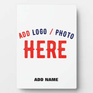 STYLISH MODERN CUSTOMIZABLE WHITE VERIFIED BRANDED PLAQUE