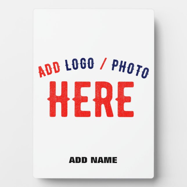 STYLISH MODERN CUSTOMIZABLE WHITE VERIFIED BRANDED PLAQUE (Front)