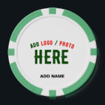 STYLISH MODERN CUSTOMIZABLE WHITE VERIFIED BRANDED POKER CHIPS<br><div class="desc">THIS IS A DESIGN FITTING FOR EVERYONE.YOU CAN CHANGE, RESIZE OR ADD LOGO, PHOTO, TEXT AND COLOURS THE WAY YOU LIKE.THANK YOU.</div>